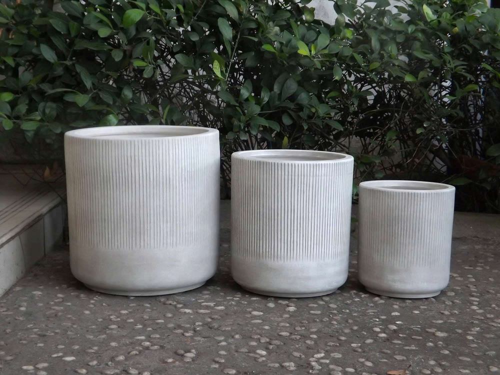 Light cement planters