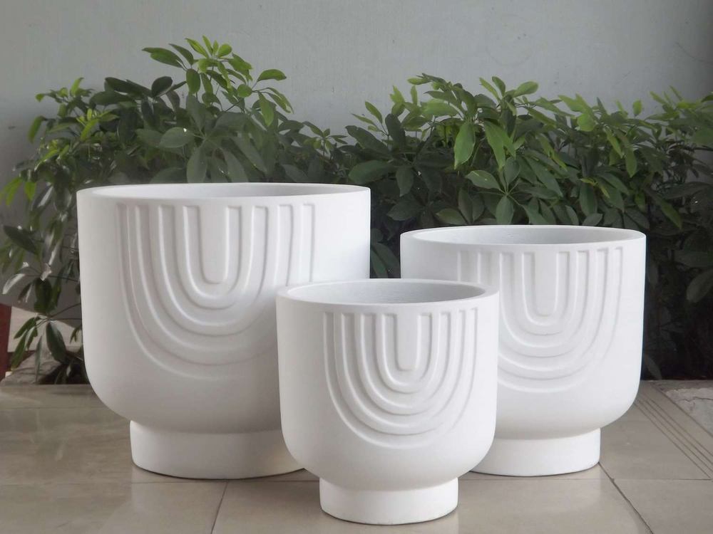 Light Cement & Terrazzo example 2, Vietnamese ceramic planter
