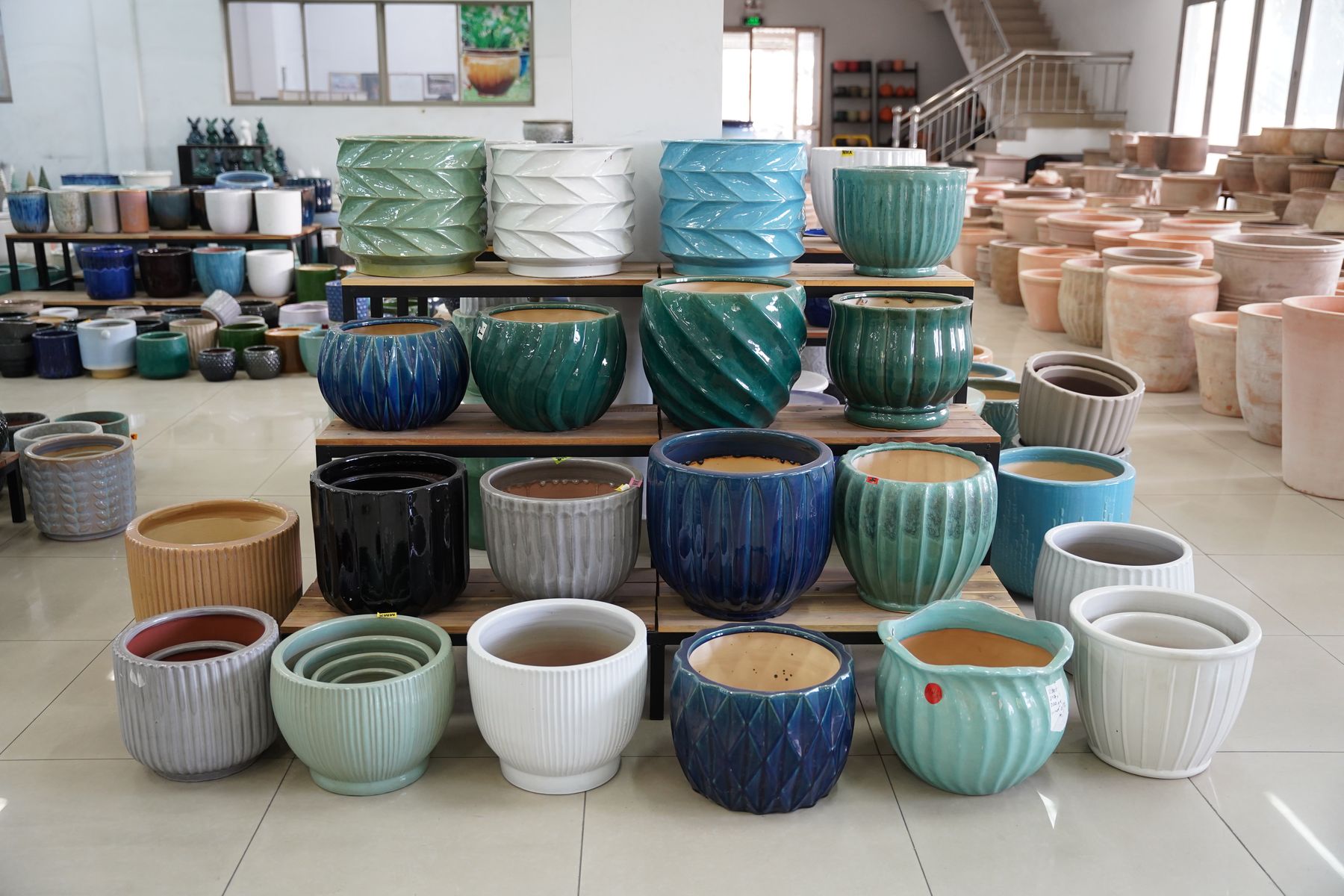 Gas Kiln example 10, Vietnamese ceramic planter