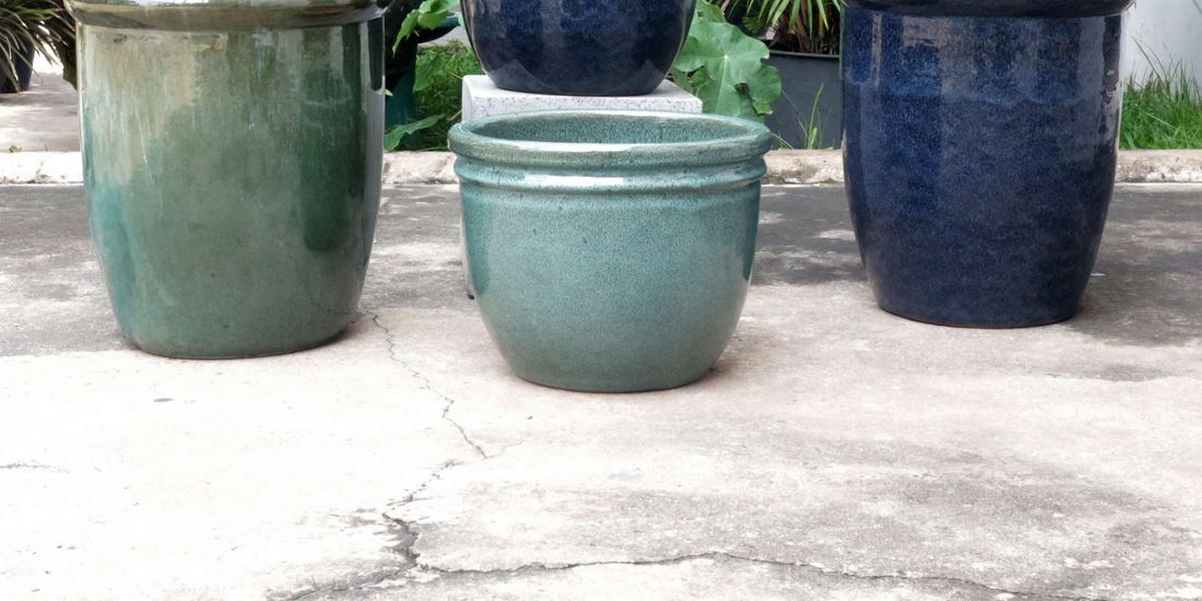 Gas Kiln example 2, Vietnamese ceramic planter