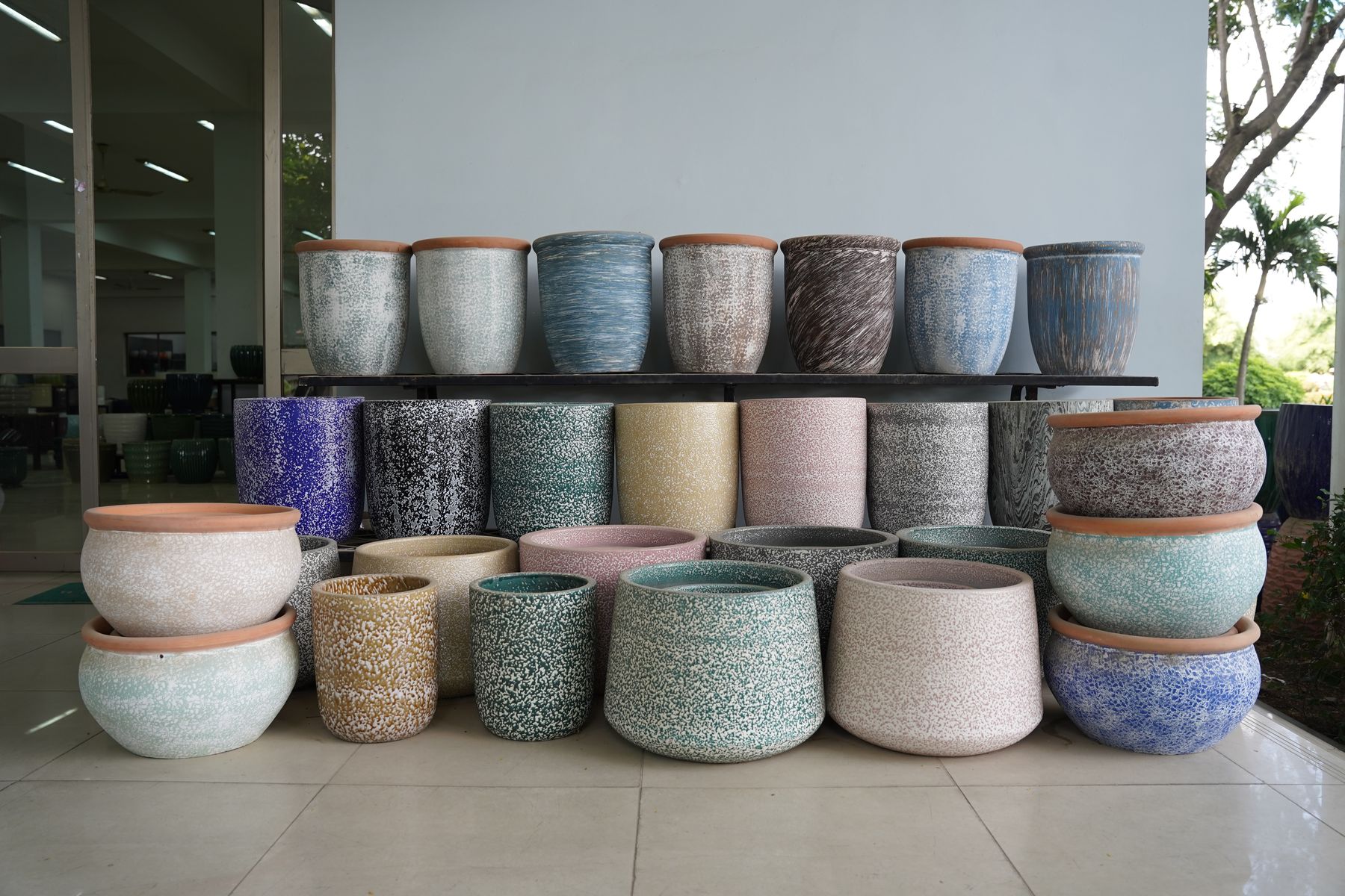 Gas Kiln example 5, Vietnamese ceramic planter