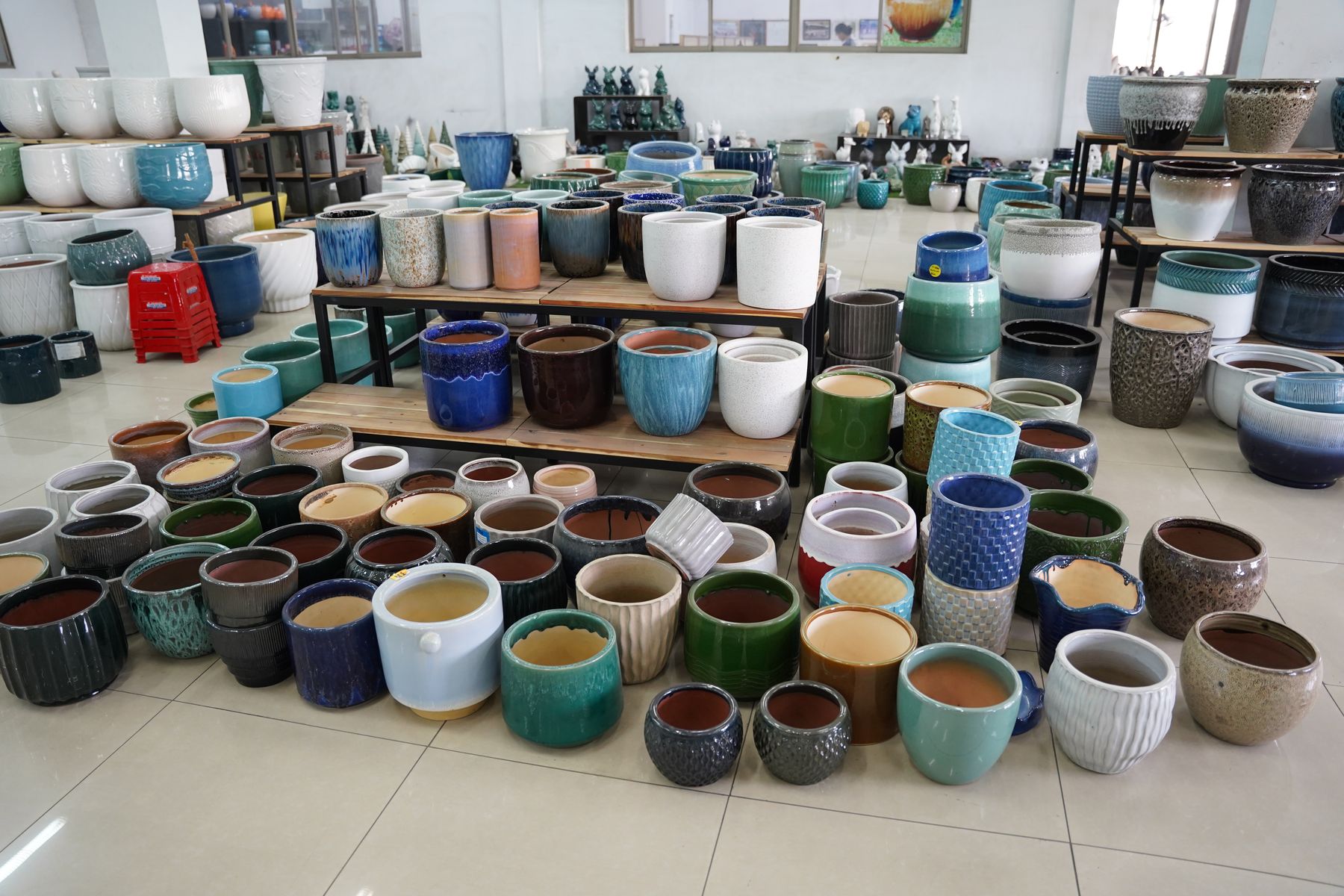 Gas Kiln example 7, Vietnamese ceramic planter
