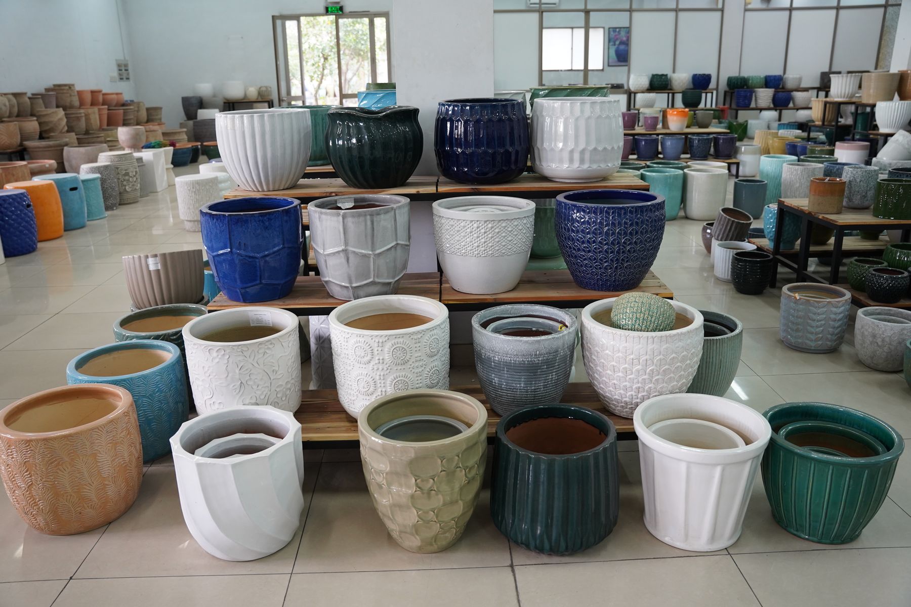 Gas Kiln example 9, Vietnamese ceramic planter